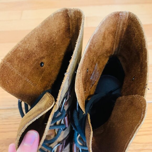 Sorel JOAN Of ARTIC WEDGE BOOTS KETTLE!! Lace Up Waterproof Women Size 11 - Picture 11 of 13